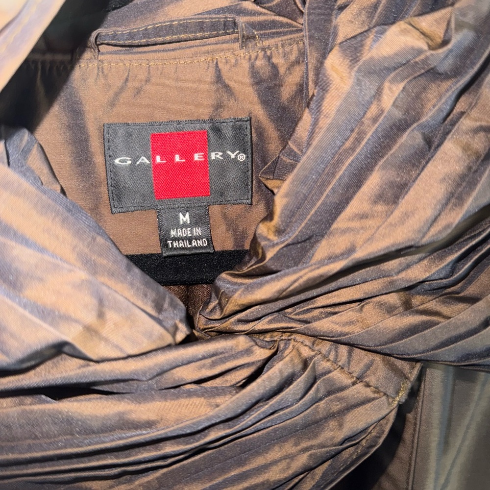 Gallery Chocolate Brown Trench Coat jacket - Picture 2 of 8